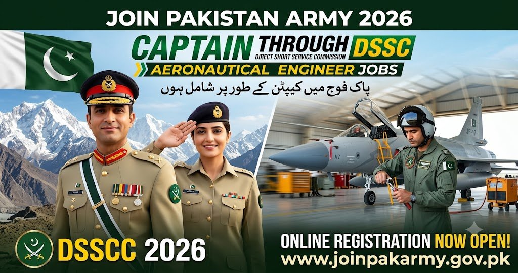 Join Pakistan Army as Captain 2026
