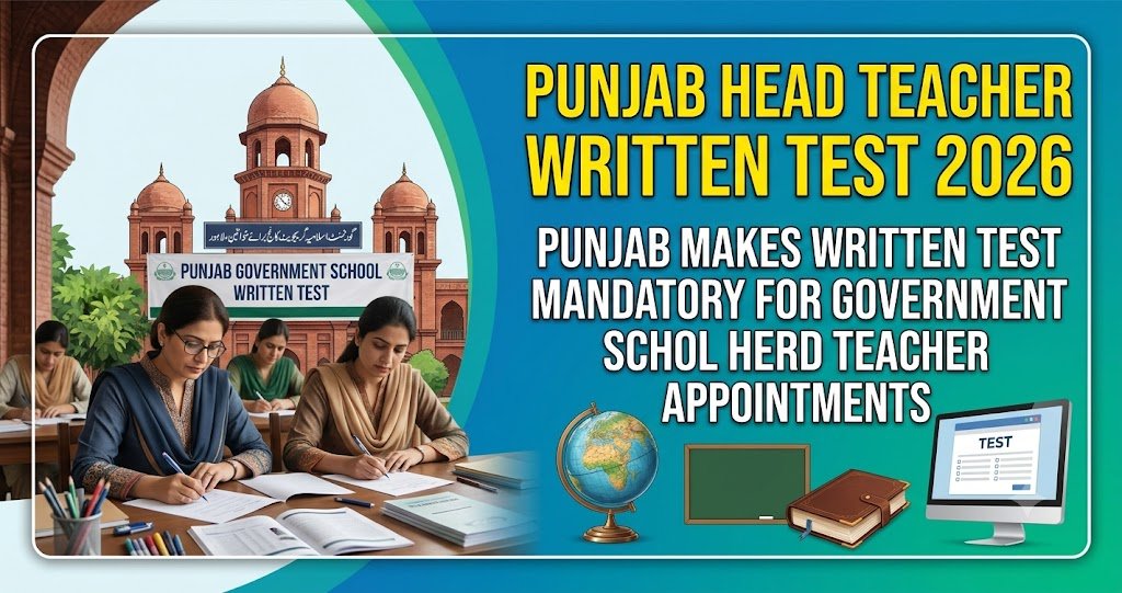 Punjab Introduces Punjab Head Teacher Written Test 2026