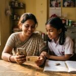 Mother checking Benazir Taleemi Wazaifa 2026 stipend details for her school-going child