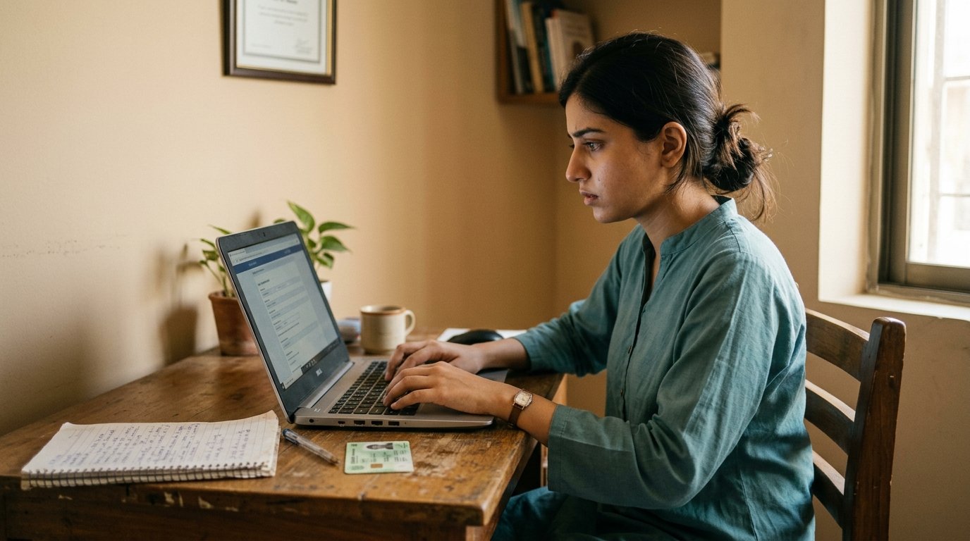 Candidate completing CSS MPT 2027 registration online before the 20 August deadline