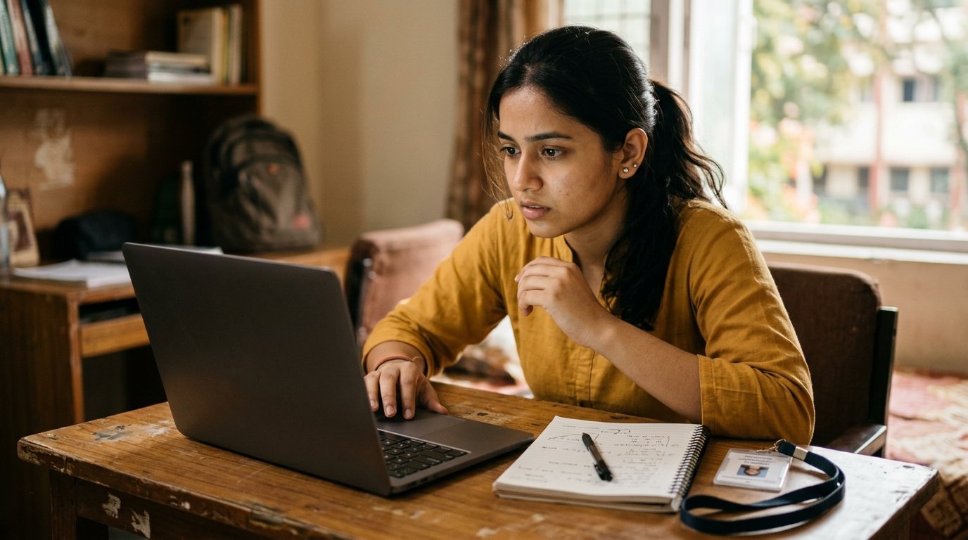 Student checking the Honhaar Scholarship 2026 last date on the official portal
