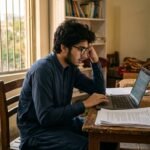Student checking online for the MDCAT 2026 roll number slip release