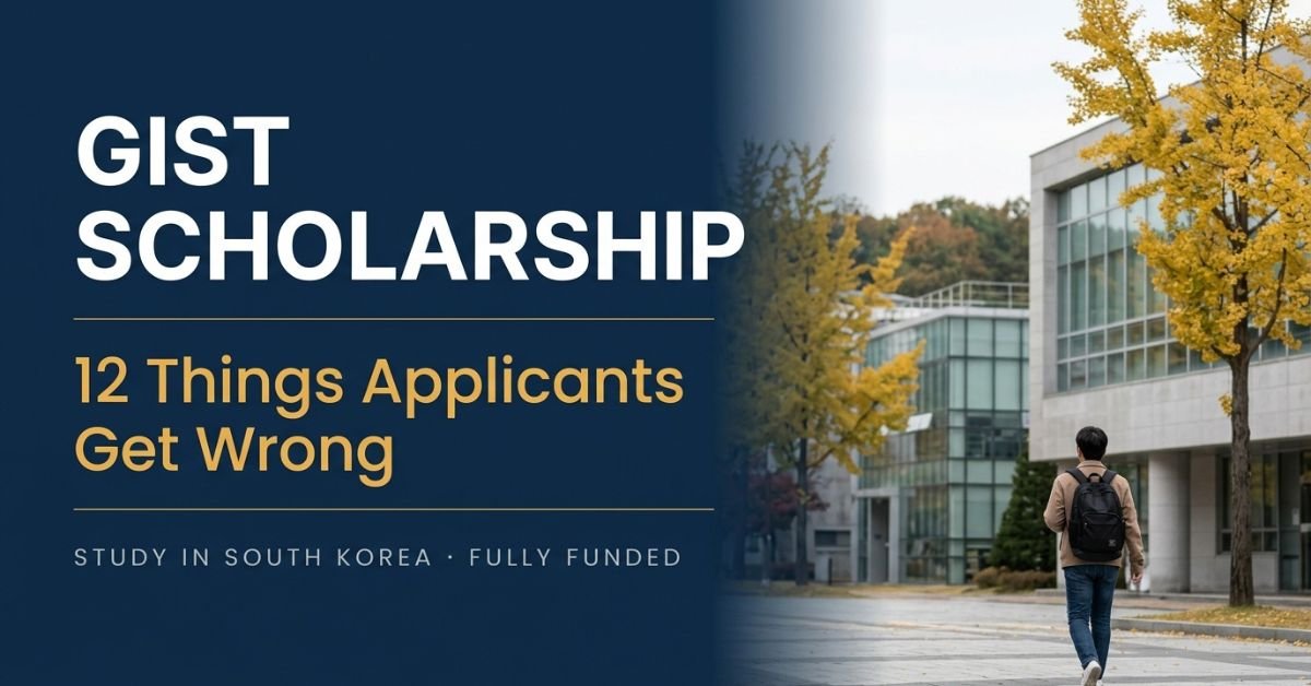 GIST scholarship guide for international graduate students in South Korea