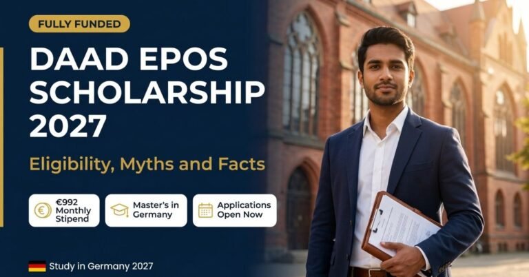 DAAD EPOS scholarship 2027 eligibility, myths and facts banner