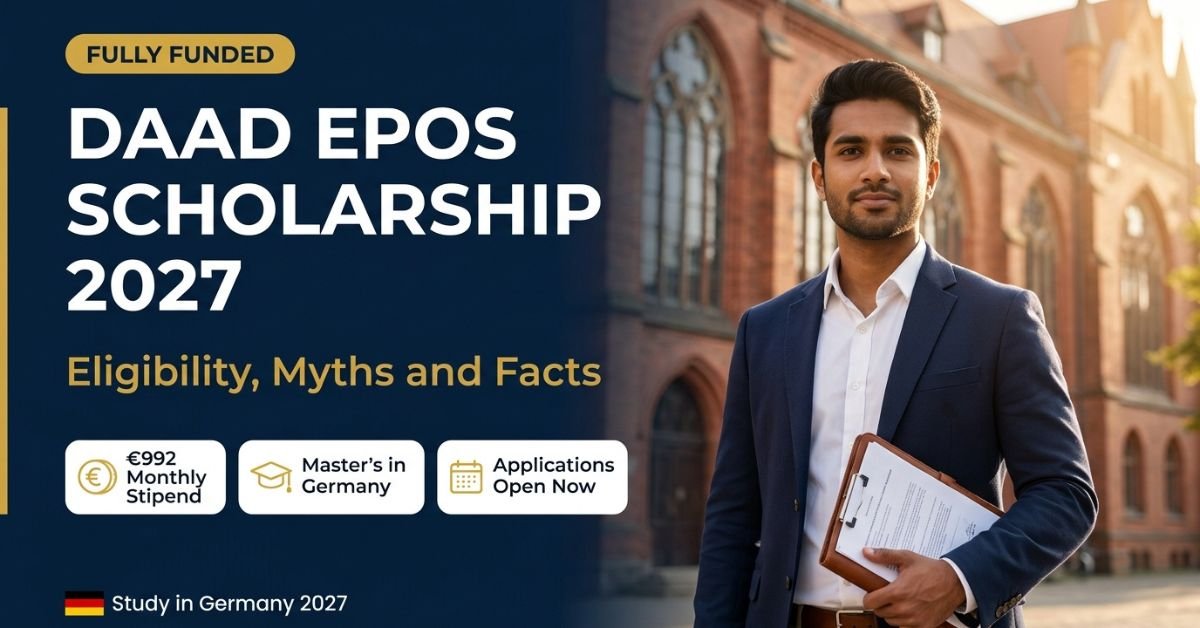 DAAD EPOS scholarship 2027 eligibility, myths and facts banner