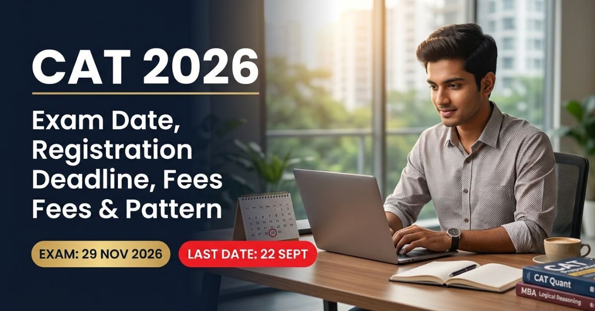 CAT 2026 exam date, registration deadline, fees and pattern guide