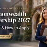 commonwealth scholarship 2027 eligibility and how to apply